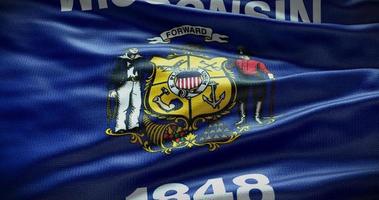 Wisconsin estado bandera antecedentes ilustración, Estados Unidos símbolo fondo foto