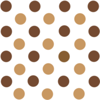 brown Coco Chocolate Late White polka dot color pattern background png