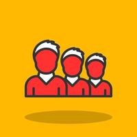 Queue Vector Icon Design