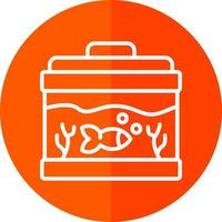 Fish Tank Vector Icon Design