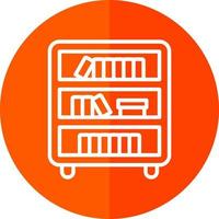 Book Shelf Vector Icon Design