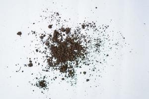 abstract pile of brown soil isolated photo