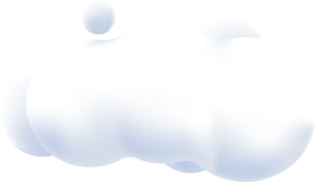 3d render cloud illustration.texture, icon png