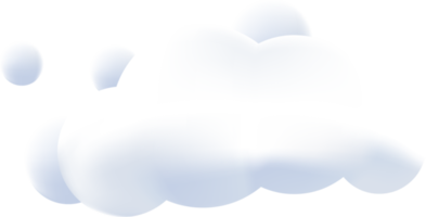 3d hacer nube ilustración.textura, icono png