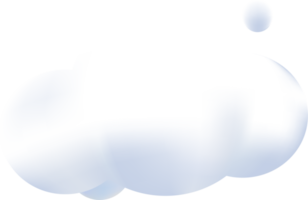 3d render cloud illustration.texture, icon png