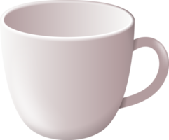 3d Weiß Tassen von Kaffee .Tee, Kaffee, Wasser, Kakao, Becher png