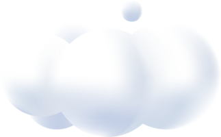 3d hacer nube ilustración.textura, icono png