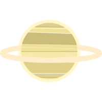 Saturnus icoon, zonne- systeem icoon. png