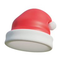 Papá Noel sombrero en transparente antecedentes png