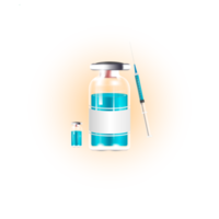 vacuna inyección vaso frasco con jeringuilla png