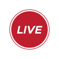 Live streaming logo. Online stream sign. png