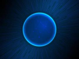 Modern Holographic Globe on Technology Background vector
