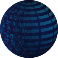 Modern Technology World Map Globe Crop-out png