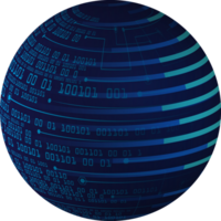 recorte de globo de mapa-múndi de tecnologia moderna png