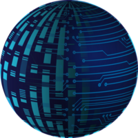 Modern Technology World Map Globe Crop-out png