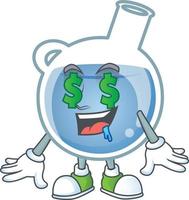 Blue potion cartoon character style vector