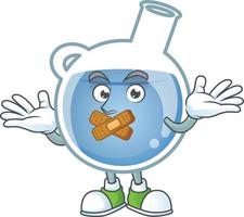 Blue potion cartoon character style vector