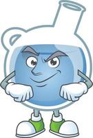 Blue potion cartoon character style vector