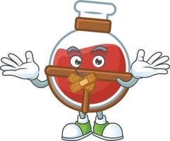 Red potion cartoon character style vector