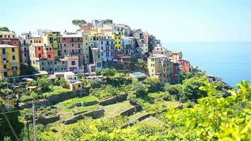 mooi verbazingwekkend dorp van corniglia in de cinque terre reserveren. Ligurië regio van Italië. video