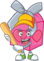 Love gift pink cartoon character style vector