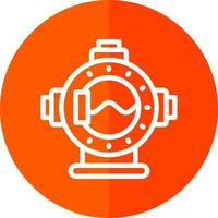 Diving Helmet Vector Icon Design