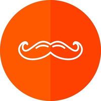 diseño de icono de vector de bigote