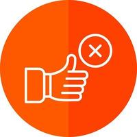 Disagree Vector Icon Design