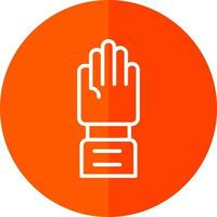Raise Hand Vector Icon Design