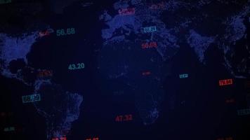 Welt Karte Digital animieren Hintergrund video