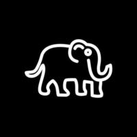 diseño de icono de vector de mamut