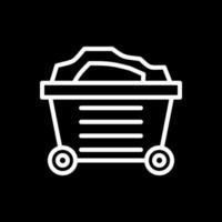 Mining Cart Vector Icon Design