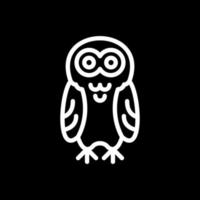 Snowy Owl Vector Icon Design