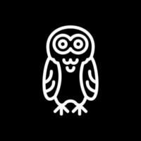 Snowy Owl Vector Icon Design