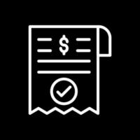 Payment Receipt Vector Icon Design