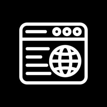 Web Browser Vector Icon Design