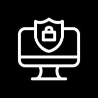 Secure Computer Vector Icon Design