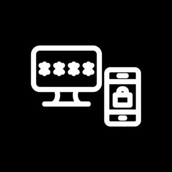 Two Step Verification Vector Icon Design