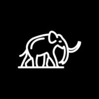 diseño de icono de vector de mamut