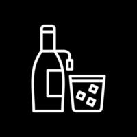 Wine Bottle Vector Icon Design