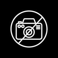 No Camera Vector Icon Design