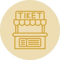 Ticket Office Vector Icon Design