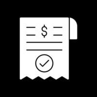 Payment Receipt Vector Icon Design