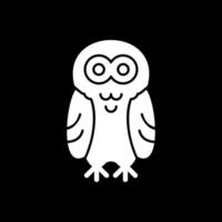 Snowy Owl Vector Icon Design