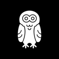 Snowy Owl Vector Icon Design