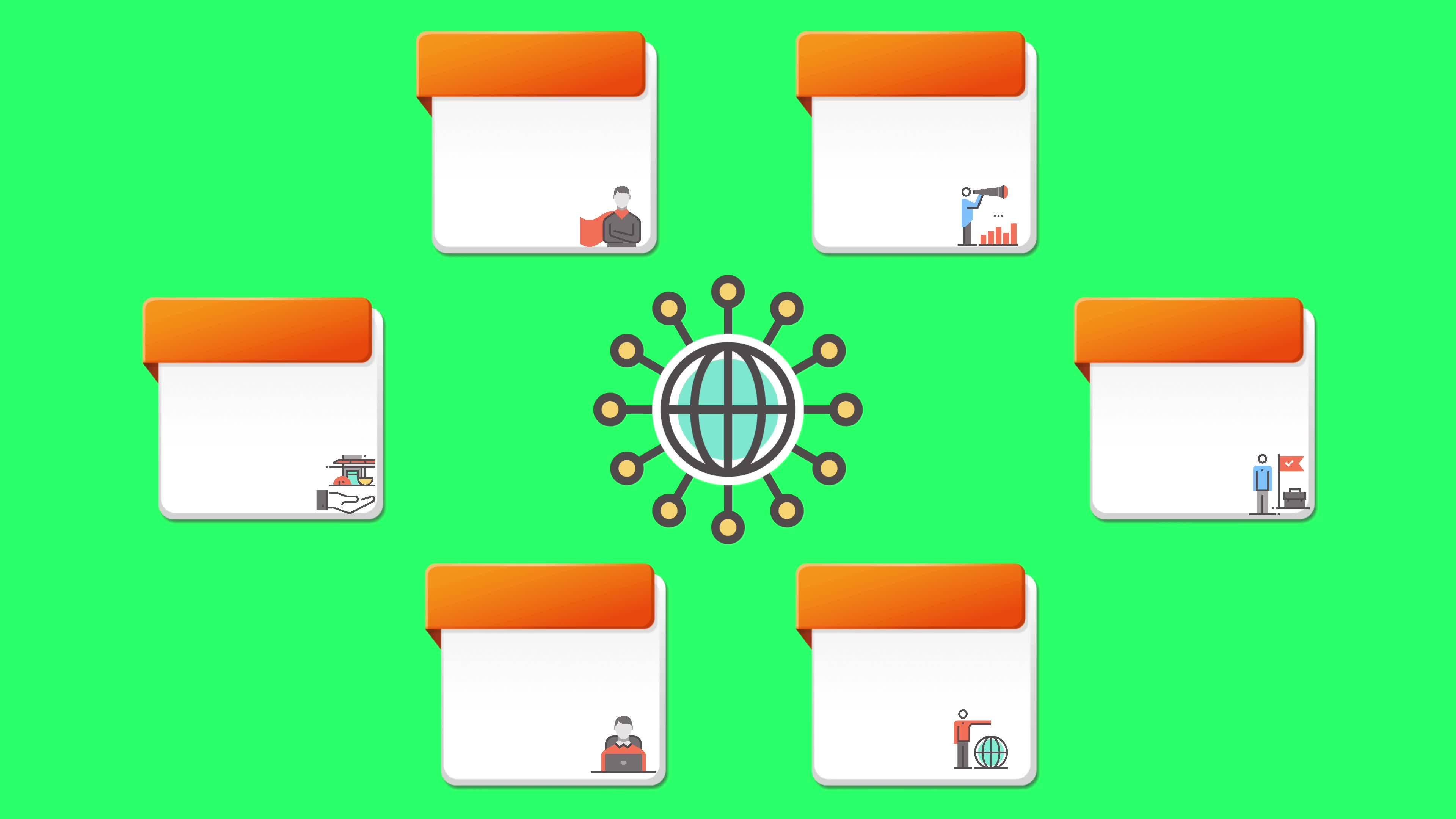 Animation Orange And White Space Bar 5 Step For Infographic Timeline animation-orange-and-white-space-bar-5-step-for-infographic-timeline