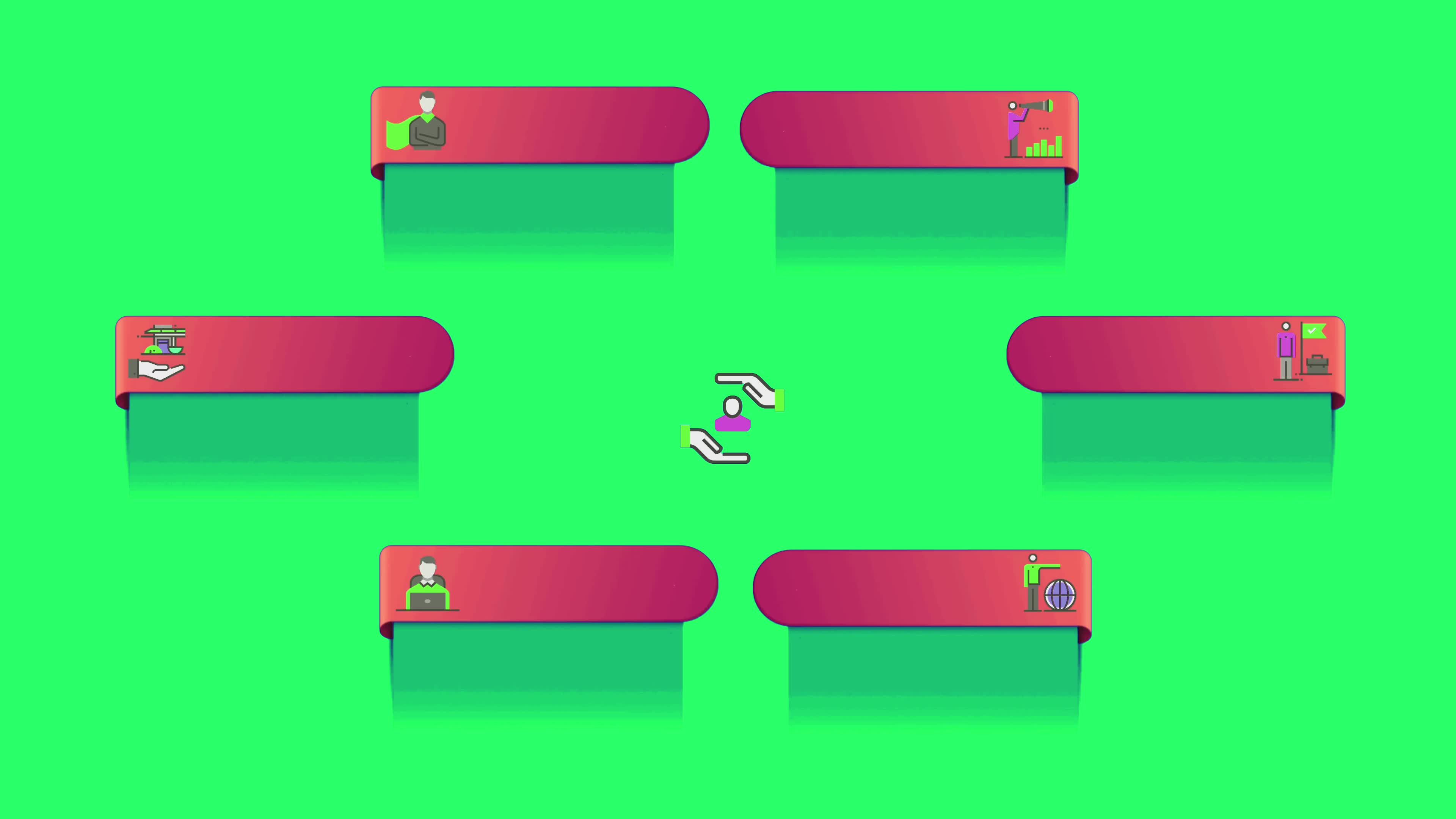 Animation Red Space Bar 6 Step For Infographic Timeline Template On animation-red-space-bar-6-step-for-infographic-timeline-template-on