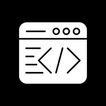 diseño de icono de vector de código