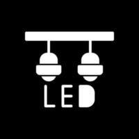 diseño de icono de vector de lámpara led