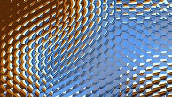 Geometric Colorful Hexagon Scale Abstract Glass Blur Background Wallpaper photo